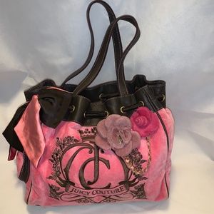 LRG JUICY COUTURE VELVET BAG